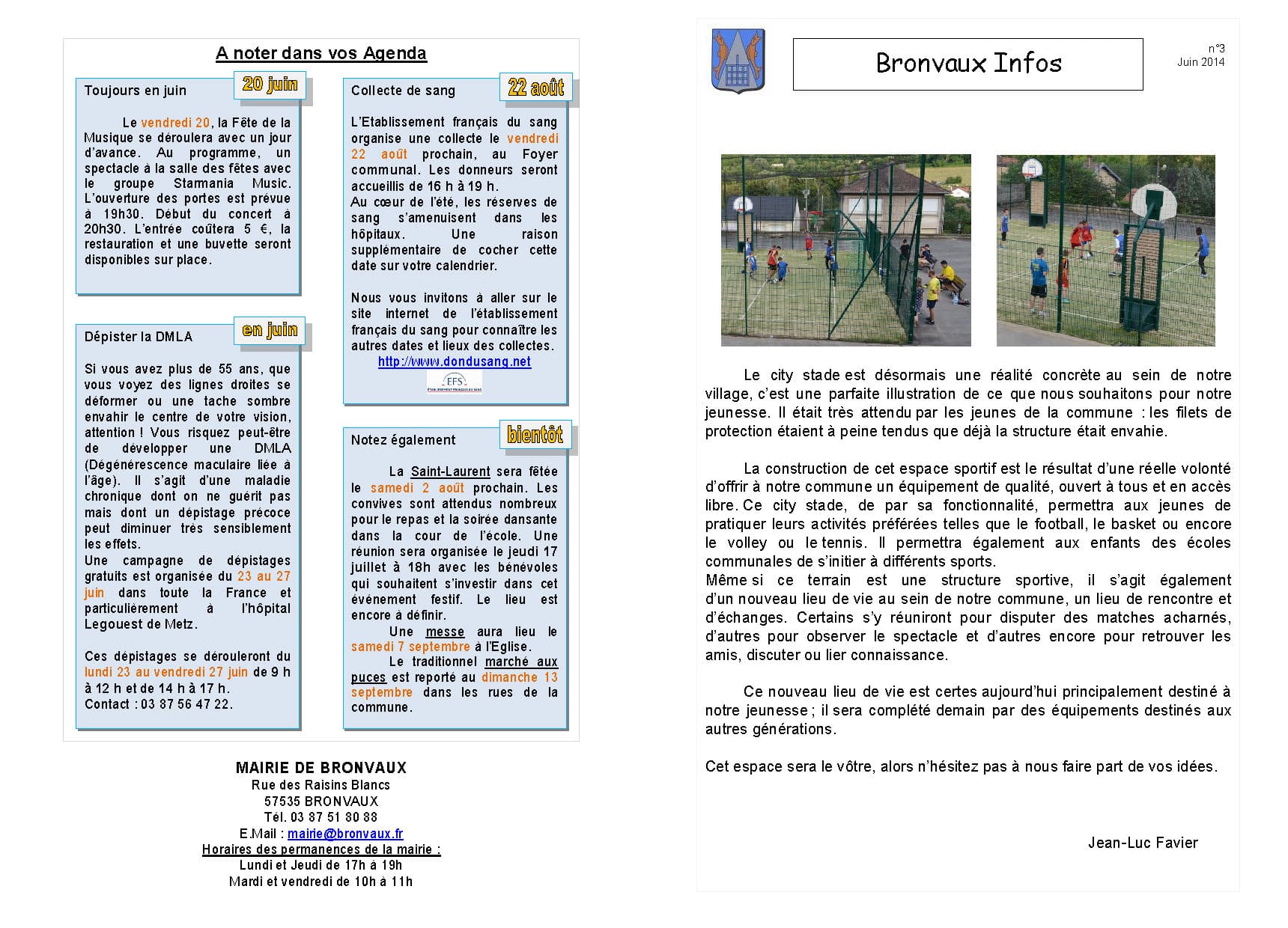 Bronvaux Infos juin 2014