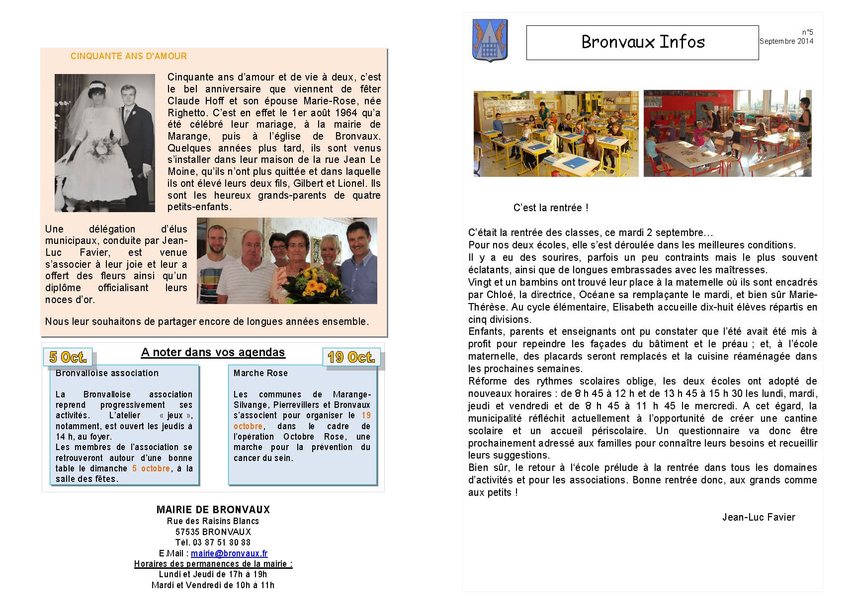 Bronvaux infos septembre 2014