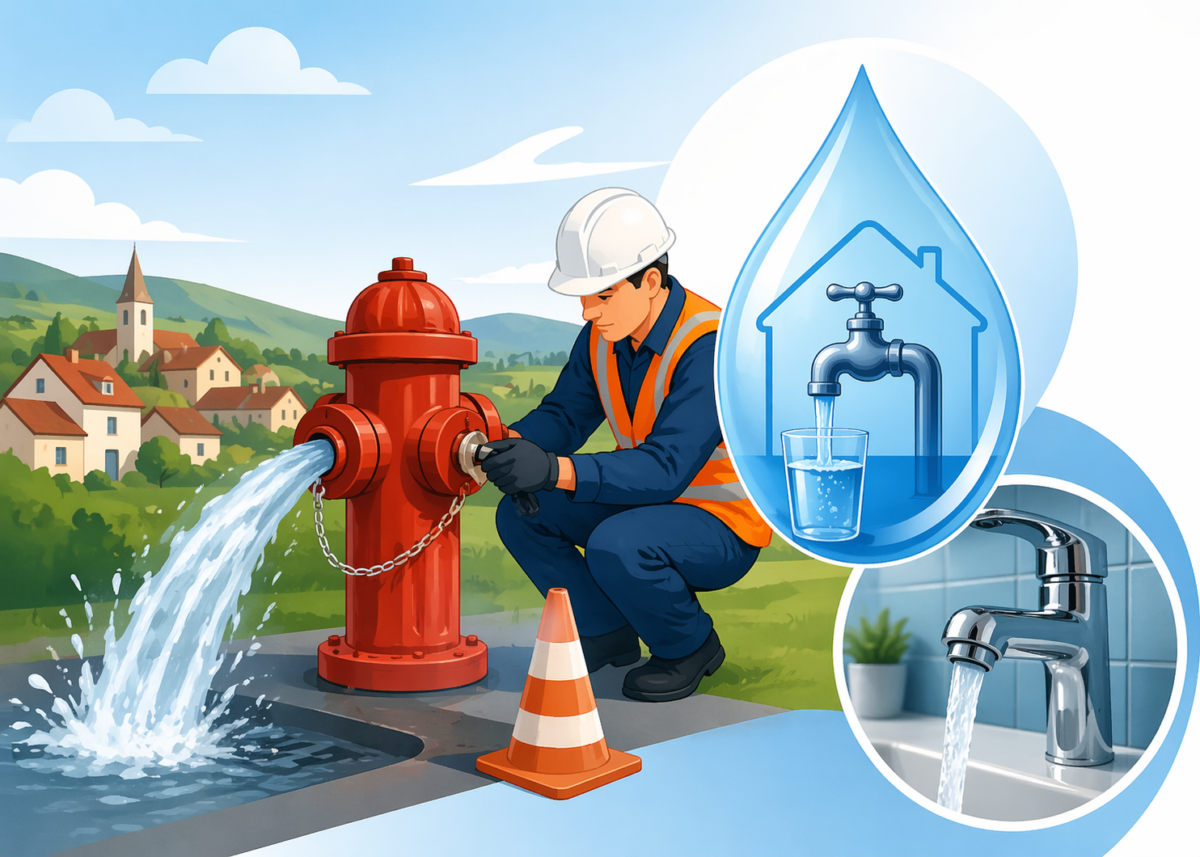 💧 Information – Perturbations possibles du réseau d’eau