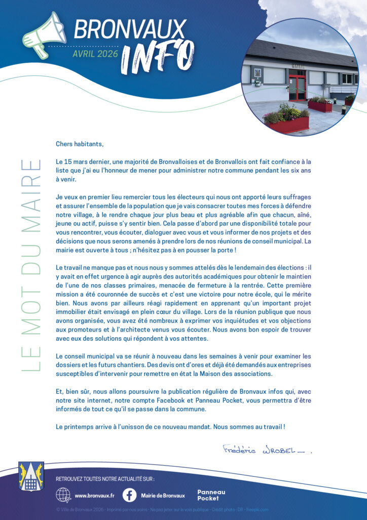 Le Bronvaux Info fait peau neuve !