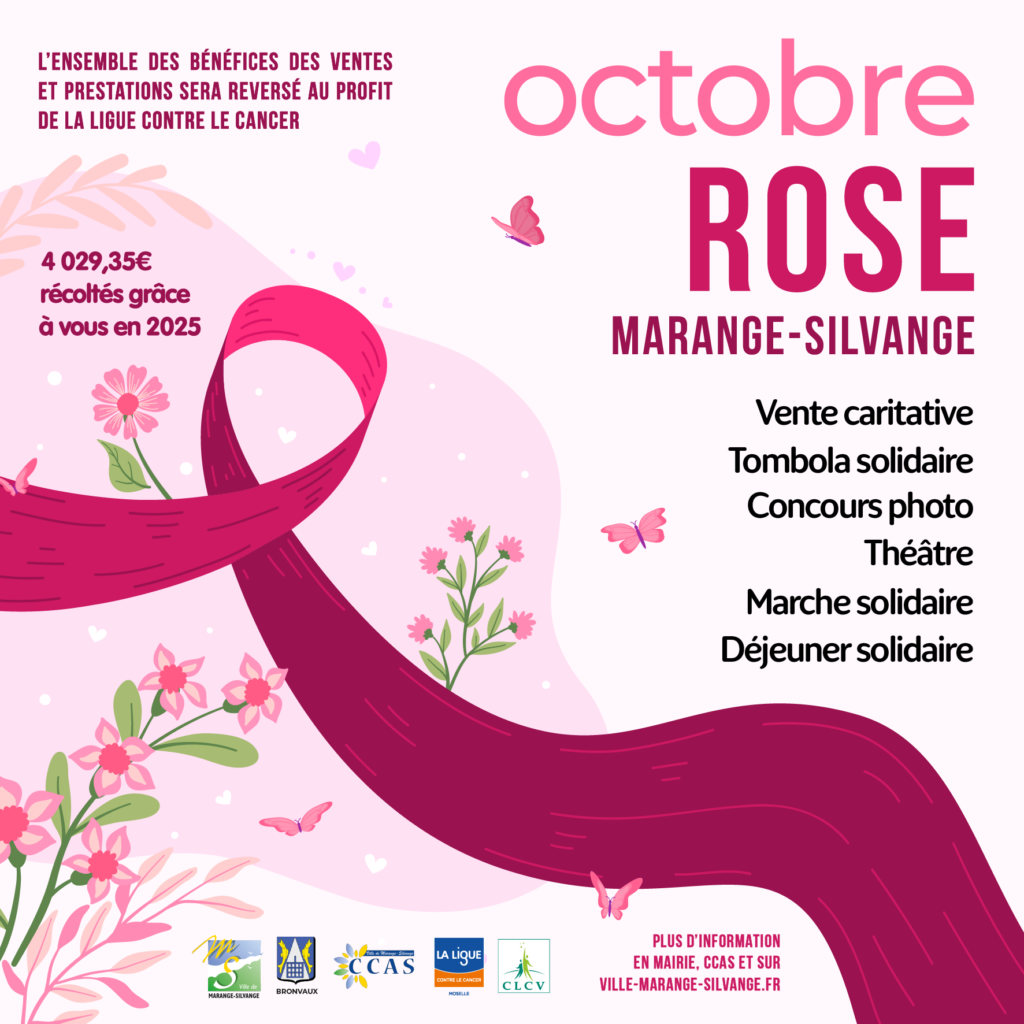 🎀 OCTOBRE ROSE : BRONVAUX ET MARANGE-SILVANGE SE MOBILISENT !