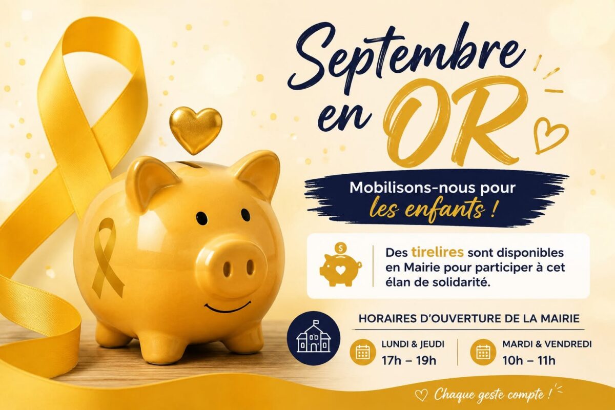 Septembre en Or : mobilisons-nous pour les enfants !